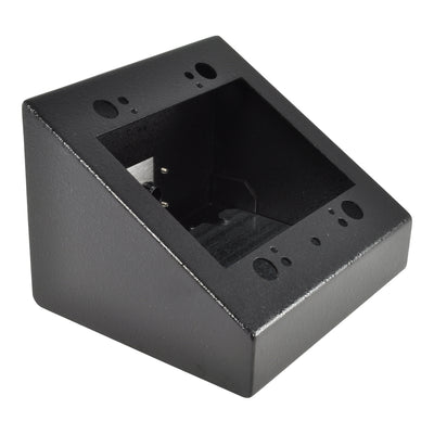 FSR DSKB-2G Table Surface Mount Box, 2 Gang, Black