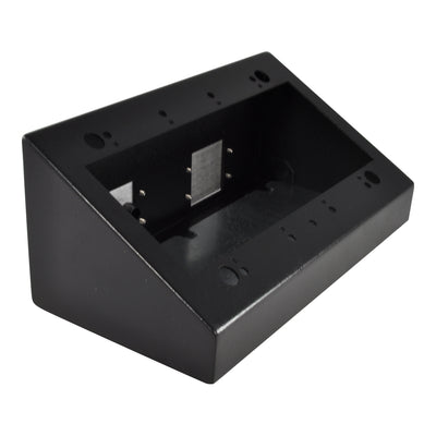 FSR DSKB-4G Table Surface Mount Box, 4 Gang, Black