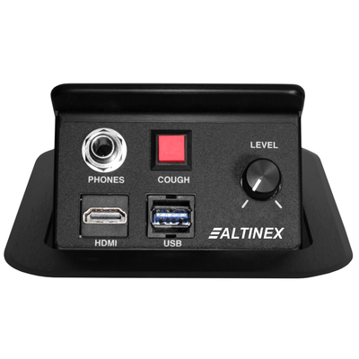 Altinex TNP130 Pop Up Podcast Box, Volume, USB, HDMI, Headphone Jack, Cough Button