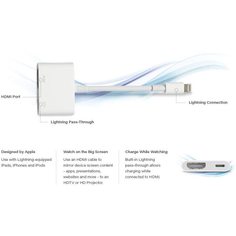Apple Lightning Male to HDMI Female Adapter