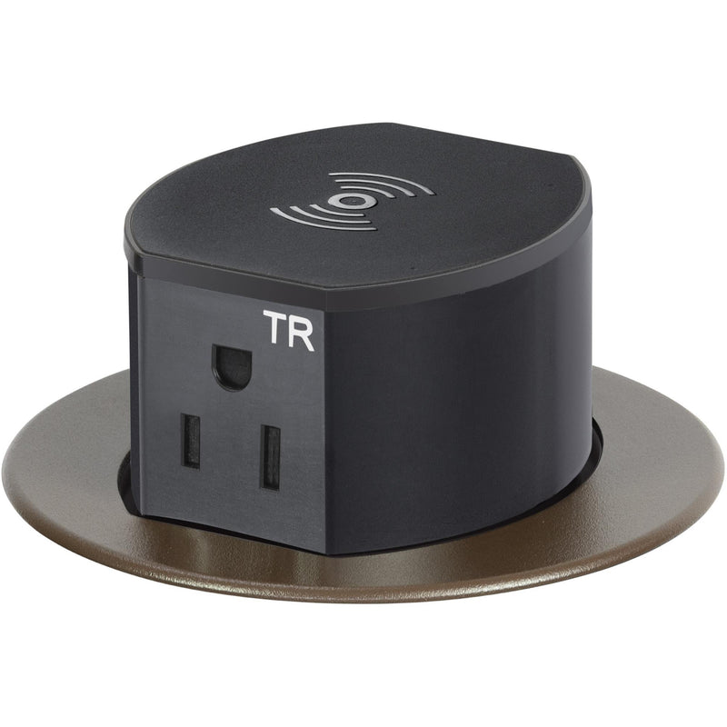 Hubbell RCT600BZE Pop Up 15A Power, USB-A/C Wireless Charging Bronze