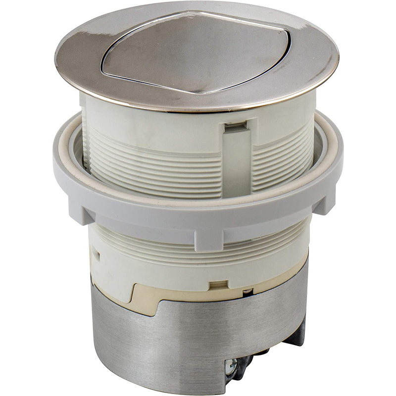 Bryant Electric RCT201NI Pop Up Outlet, 15Amp, Flush Mount, Nickel, Closed