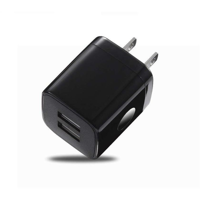 2 Port USB-A Wall Charging Adapter - Black
