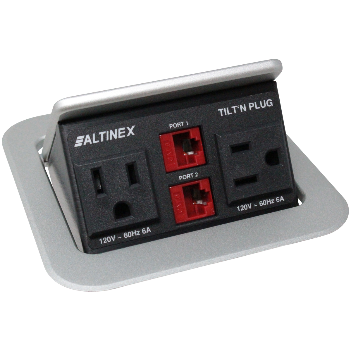 THE SIDE UP BOX+EXTENSION UNIT TABLE×2 Altinex TNP151S Pop Up Conference Table Box, 2 Power, 2 Data