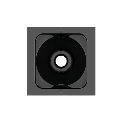 Kramer MCP-1 Single Hole Pass Through Module for T-IN Table Boxes, Black