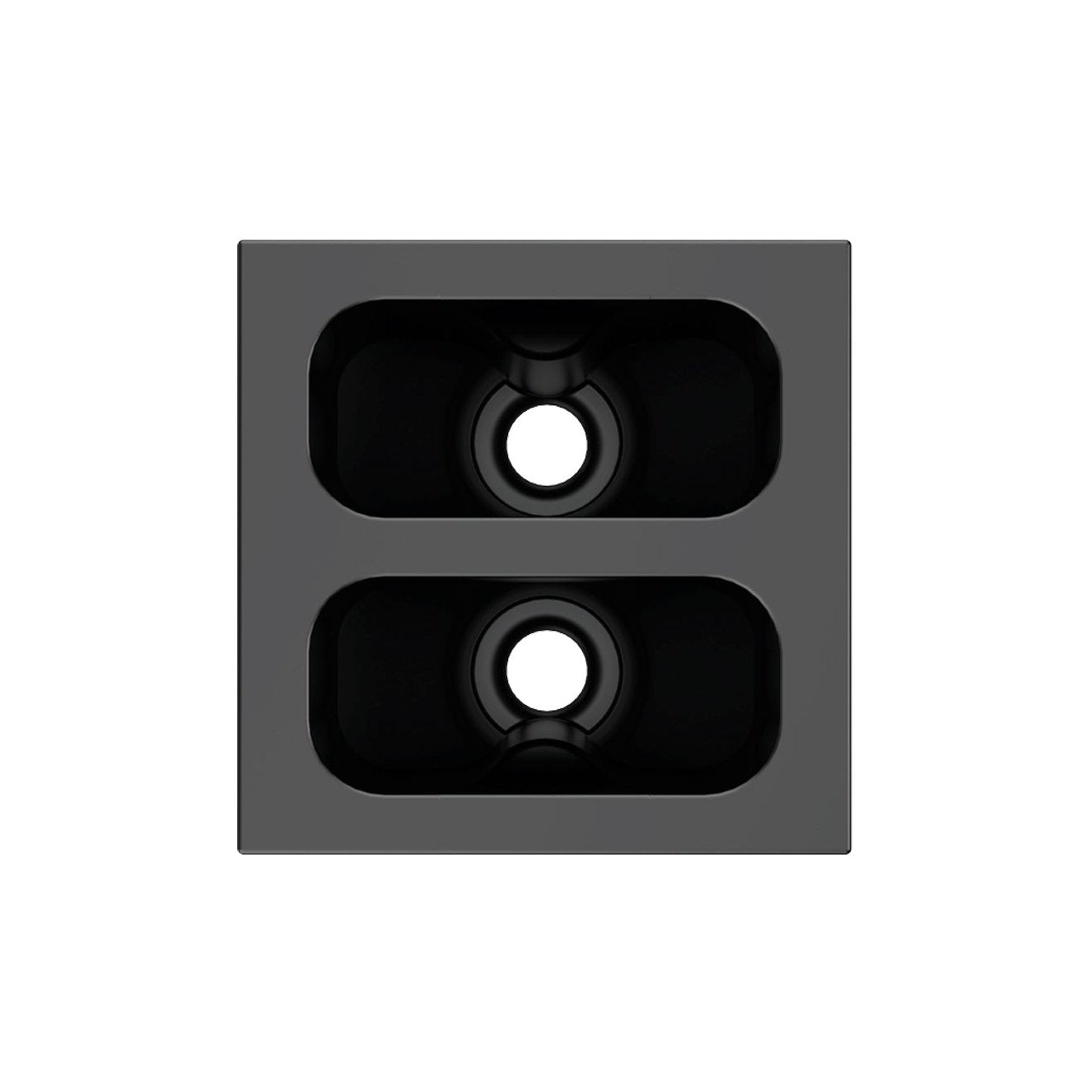 Box Module T Kramer MCP-2 Dual Hole Pass Through Module for T-IN Table Boxes Black ...
