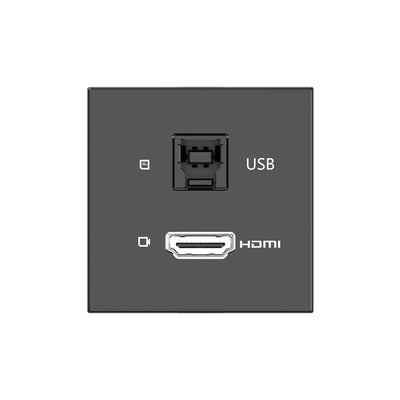 Kramer MD-H+B/AF HDMI and USB-B Module for T-IN Table Boxes, Black