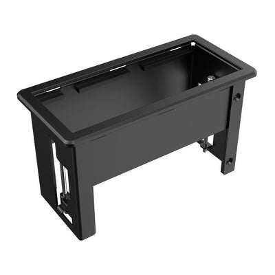 Kramer T-IN2-REC1(B) Empty Conference Table Cable Well, 2 Module Black
