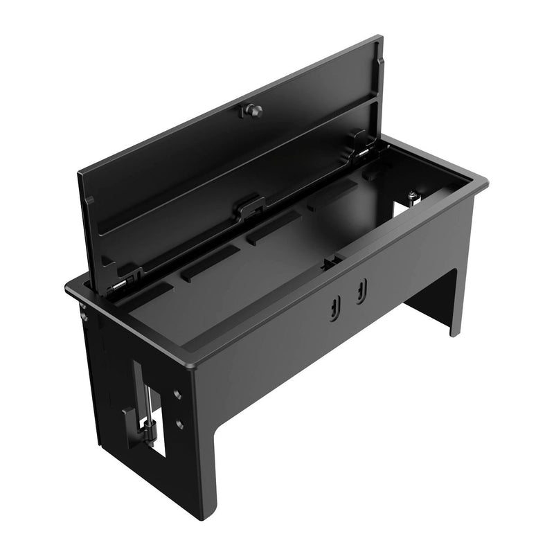 Kramer T-IN4-REC2(B) Empty Conference Table Cable Well, 4 Module, Black