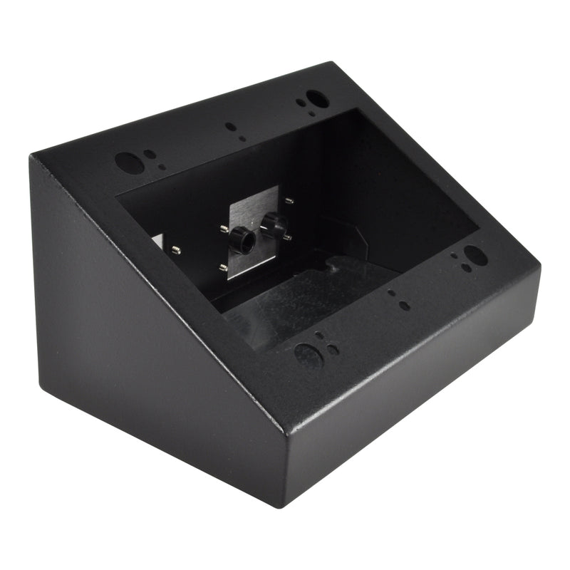 FSR DSKB-3G Table Surface Mount Box, 3 Gang, Black – Conference Table Boxes