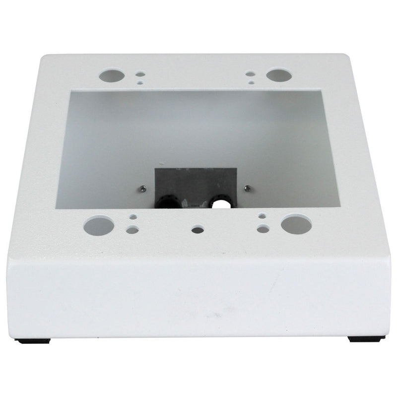 FSR DSKB-2G-WHT Table Surface Mount Box, 2 Gang, White
