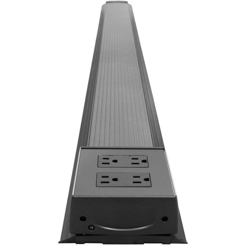 FSR Smart-Way Floor Power Raceway - 6' Stick, 2 Duplex Power, 15A - Aluminum