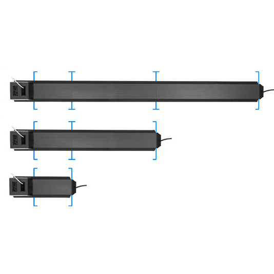 FSR 321 Snap Stick Power and Data Raceway 3' to 6' Length - Slate Gray