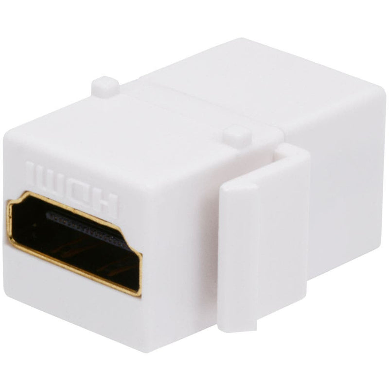 20-Pack HDMI Keystone Coupler Inserts - Female To Female Wall Plate Snap-In, White