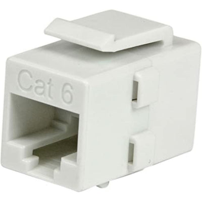 RJ-45 Snap-In Keystone Jack, Female to Female Coupler, White