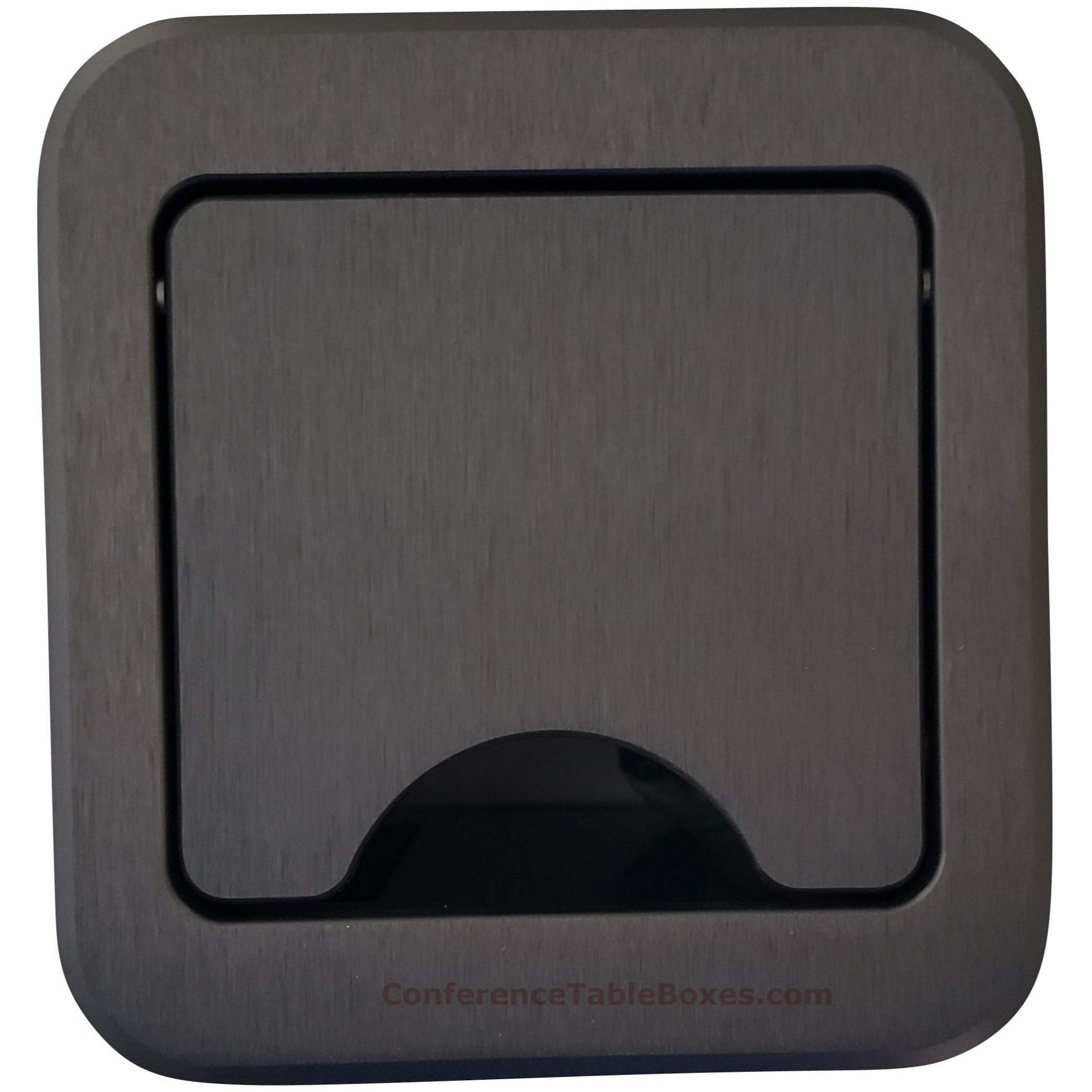 Cable Well Box with HDMI & Cat6 Retractable Cables, 2 Power