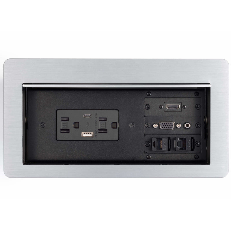 Table AV Box, 2 Power, 2 Charging USB, 1 HDMI, 1 VGA/Audio, 2 Data ...