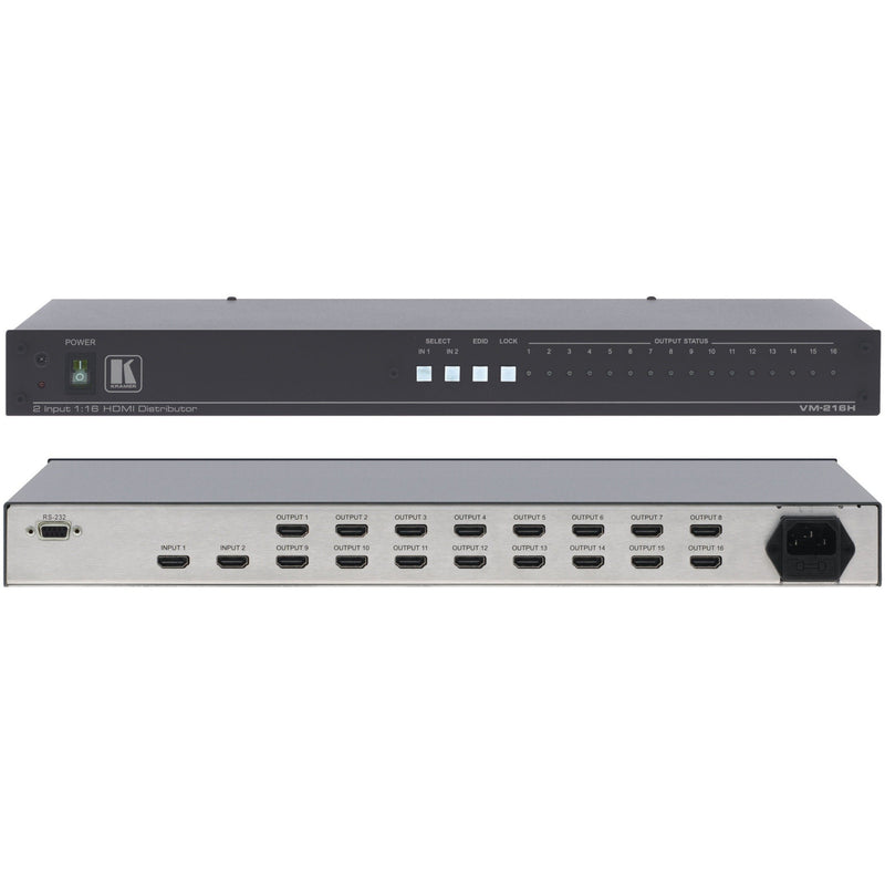 Kramer VM-216H 2X16 HDMI Switchable Distribution Amplifier