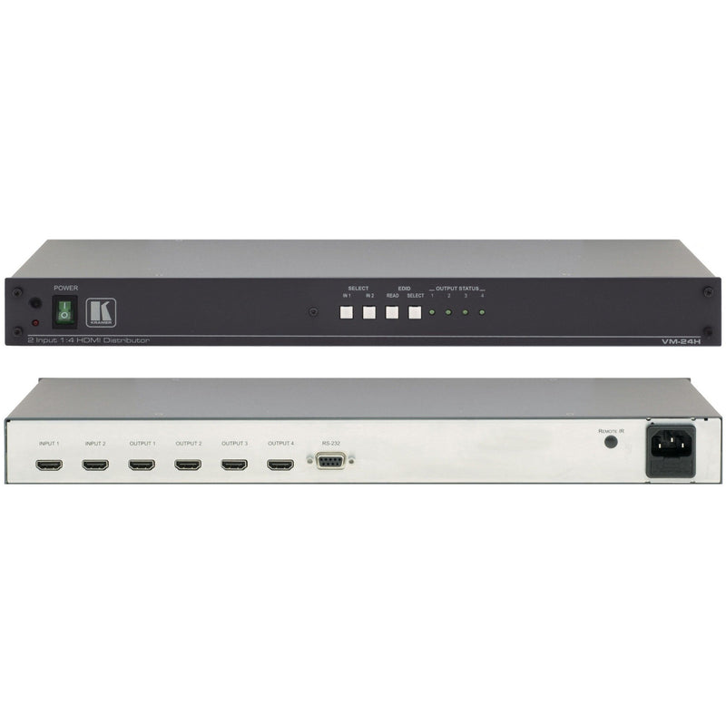 Kramer VM-24H 2X1:4 HDMI Switchable Distribution Amplifier