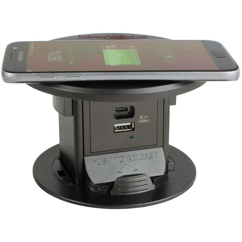 Lew PUR-RBK-2USB Wireless Charging