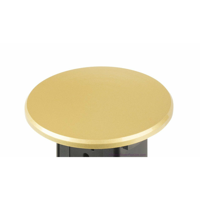 PUR20-RBR-AC-2USB-2CAT6-HDMI-QI Showing Brass Top