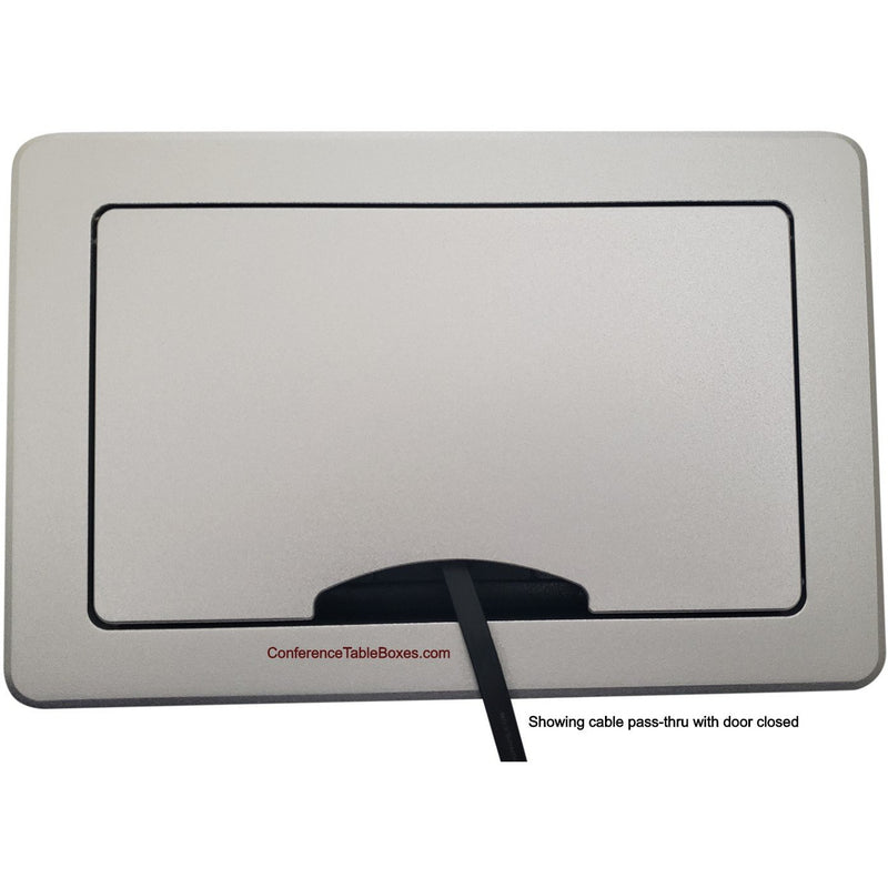 Table AV Box 2 AC/Charging USB, Retracting 2 HDMI & 1 Cat6, Silver ...