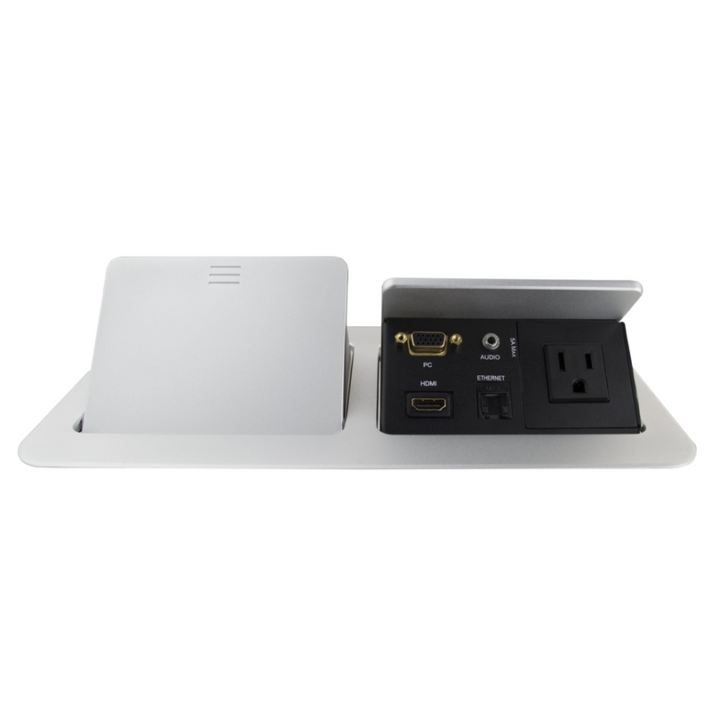 Kramer TBUS-202S Dual Sided Pop Up with Power, Cat6, VGA, HDMI, SIlver