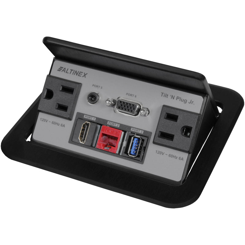 Altinex TNP329 Pop Up Table AV Box, AC, Data, VGA, HDMI, USB, Black
