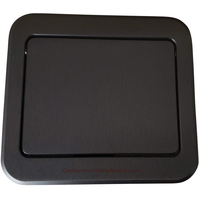 Pop Up Conference Table AV Box, 2 Power, Data, HDMI, VGA, USB - Black