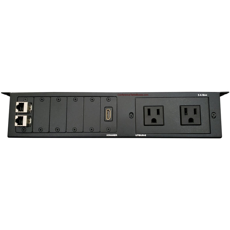 Kramer UTBUS-1-7 Under Table Edge Mount Box 2 Power, 2 Data, 1 HDMI