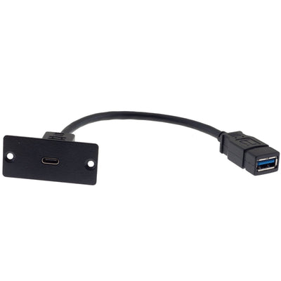 Kramer WU-CA(B) USB-C to USB-A Wall Plate - TBUS Insert