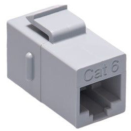 RJ-45 Snap-In Keystone Jack, Female to Female Coupler, Gray