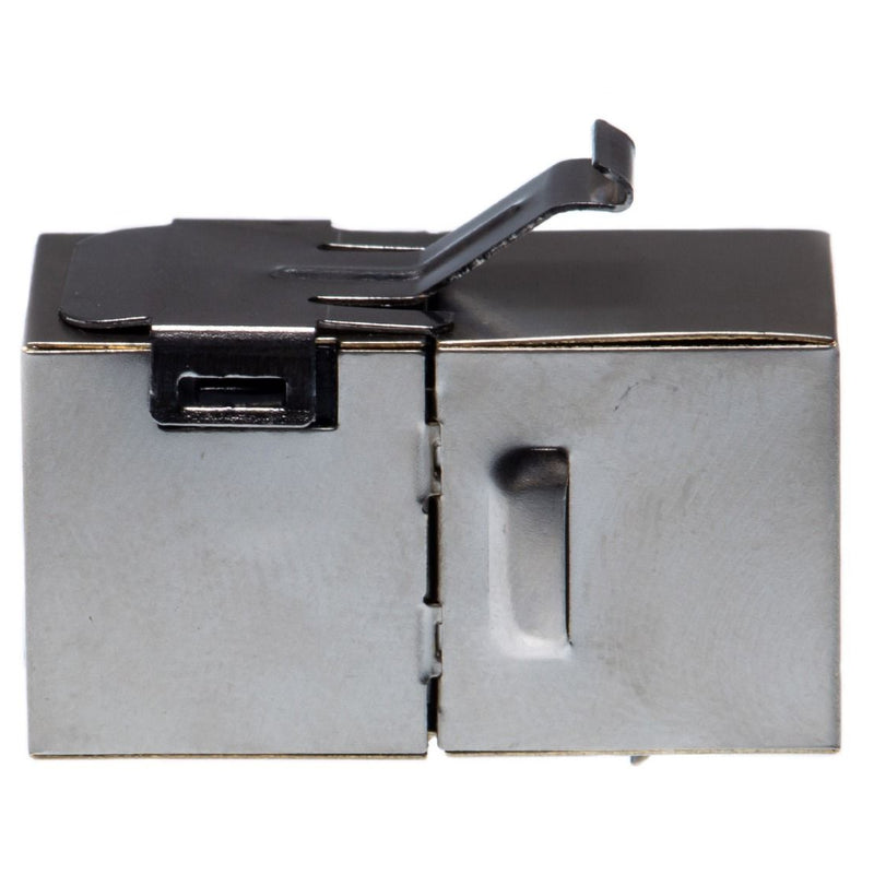 Cat6 Shielded Snap-In Keystone Jack - Female to Female Coupler, Silver ...