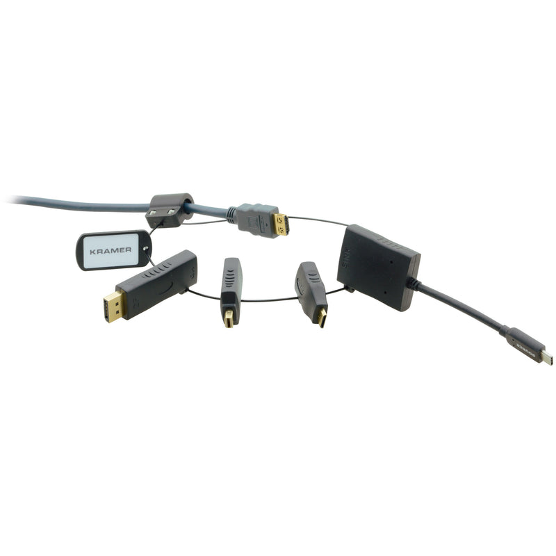 Kramer AD-RING-5 HDMI 4K Adapter Ring, USB-C, Mini HDMI, DisplayPort, Mini DisplayPort