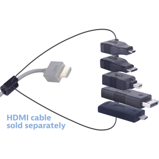 Liberty AV Digitalinx DL-AR6860 digital keychain presentation adapter converts HDMI to: DisplayPort, Mini DisplayPort, Micro HDMI, Mini HDMI, USB-C