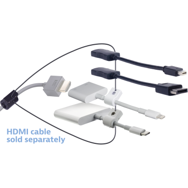 Liberty AV Digitalinx DL-AR2799 HDMI Pigtail Adapter Ring with DisplayPort, Mini DisplayPort, Lightning, Apple USB-C