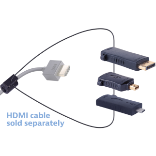 Liberty AV Digitalinx DL-AR6853 HDMI 4K Adapter Ring, Convert From DisplayPort and Mini DisplayPort, USB-C