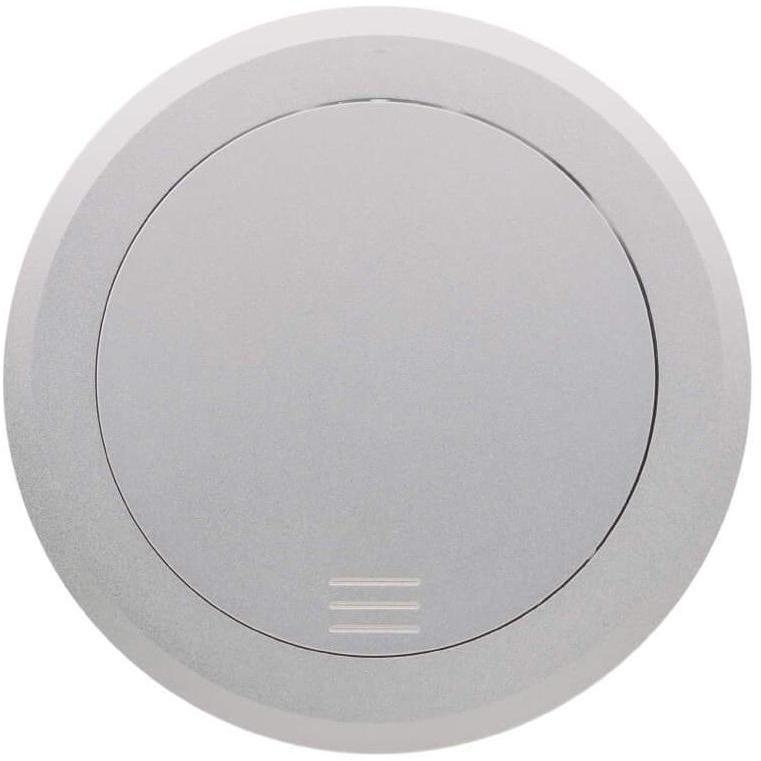 Round Table Box with Flip Lid, 2 Power, 2 Charging USB, 1 HDMI, Silver