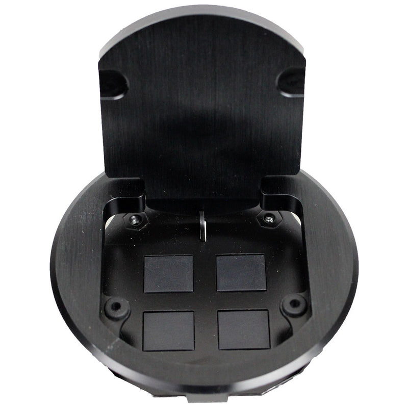 Table box with 4 empty keystone ports